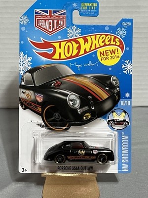 NIP 2016 Hot Wheels PORSCHE 356 OUTLAW Target Exclusive Snowflake Card #120/250