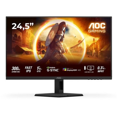 AOC 25G4SRE 24.5 Zoll Full-HD Gaming Monitor Schwarz/Rot LED