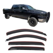 in Channel Window Visors Compatible with 2006-2008 Dodge Ram 1500 Mega Cab,