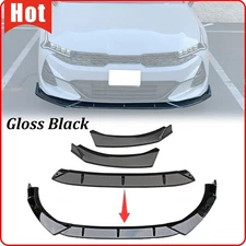 For 2021-2024 KIA K5 GT GT-line Gloss Black Front Bumper Lip Splitter 3PCS