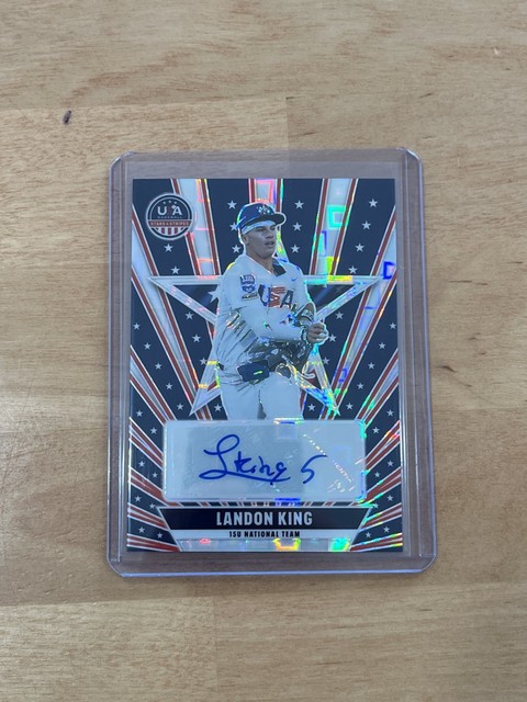2026 Panini Landon King USA Stars & Stripes Silver Pandora Auto /200