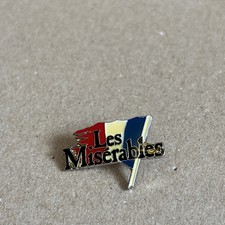 Les Miserables Broadway Musical Play Pin 1988 Flag