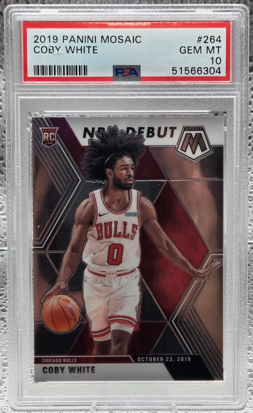 2019 Mosaic COBY WHITE Rookie RC Basketball Card PSA 10 GEM MINT