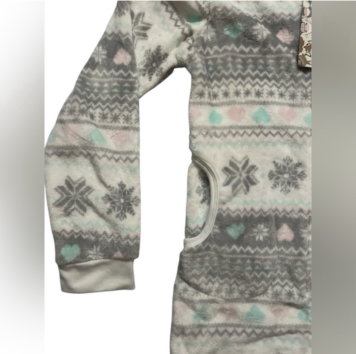 Adult One Piece Bodysuit Jumpsuit XL Hooded Animal Funzietime Multi-Color Fleece