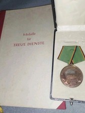 DDR ORDEN Treue Dienste KVP mit Urkunde und Nummer 