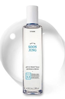 ETUDE HOUSE SoonJung pH 5.5 Relief Toner 200ml   Calming Toner USA SELLER