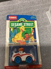 Playskool Sesame Street Ernie Sports Car Vintage In Package
