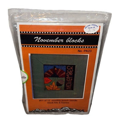Pine Mountain Cross Stitch Kit-November-Framed