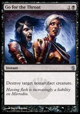 Go for the Throat -Foil Light Play MTG Mirrodin Besieged