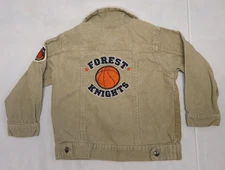 Kid Connection Forest Knights baskeball boys corduroy jacket size 4T