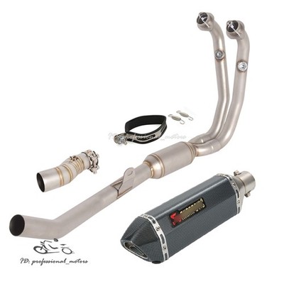 Whole System for CF-Moto 450MT Ibex 450 2024 2025 Exhaust Tips Front Header Pipe
