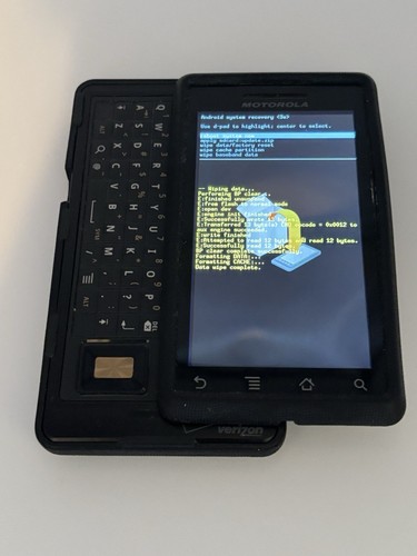 FACTORY RESET Motorola Droid A855 - Black ( Verizon ) Phone - 第 2/11 張圖片