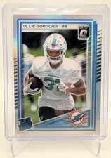 2025 Donruss Optic Ollie Gordon II Rated Rookie Silver Holo Prizm #218 Dolphins 