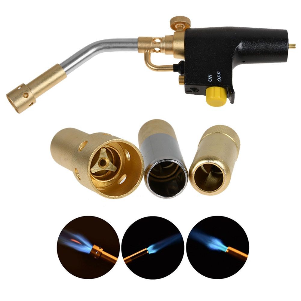 Welding Torch Propane Mapp Blow Torch Soldering Brazing Pro Gas Plumbing Tool US