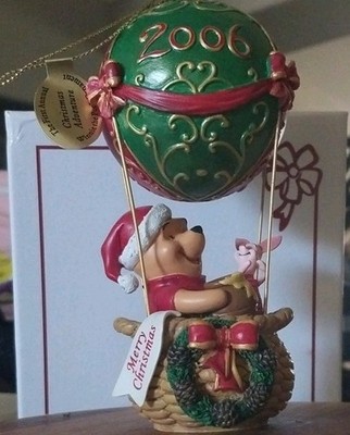 Disney Winnie the Pooh & Piglet Hot Air Balloon Ornament 2006