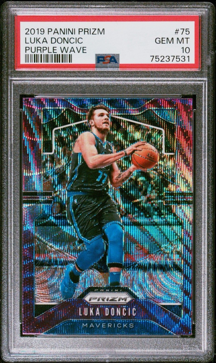 Lakers Basketball Cards 2019 Panini Prizm Luka Doncic #75 PSA 10