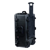 Push Button Latches Black & Teal Pelican 1650 case. No foam - empty.