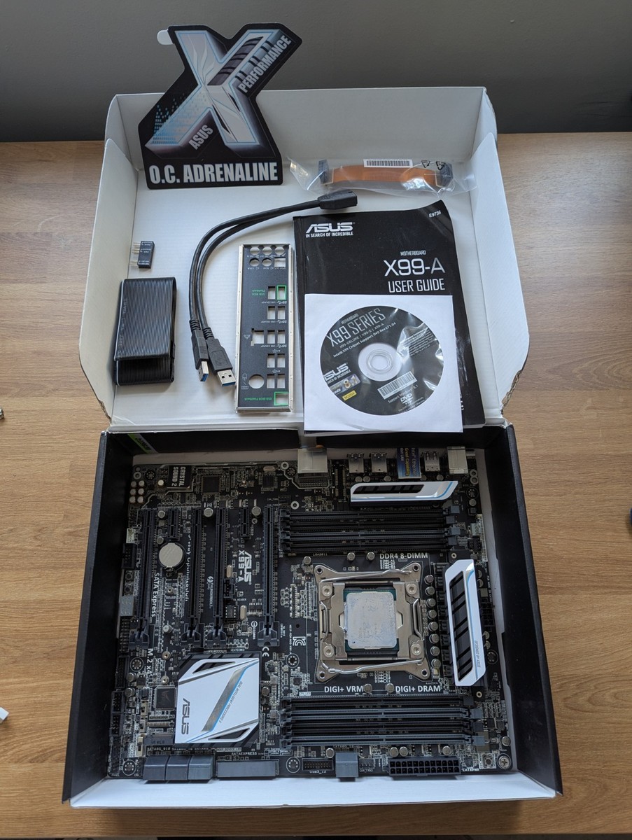 自作PC(ASUS X99-A, Corei7 5820K , メモリ64GB) ASUS X99-A Gaming Motherboard i7-5820K CPU 16GB DDR4 RAM | eBay