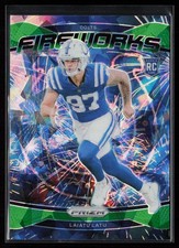 2024 Panini Prizm #17 Laiatu Latu Fireworks Green Ice Prizm