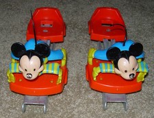 VINTAGE DISNEY MICKEY MOUSE ICE SKATES C. 1970'S USA KUSAN