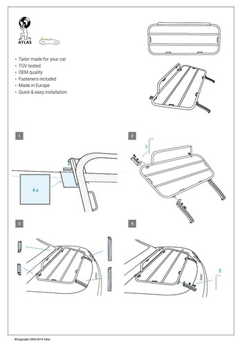 Trunk Lid Carrier Black Edition fits Vauxhall GT / Sky / Solstice 2007-2009 - Picture 13 of 15