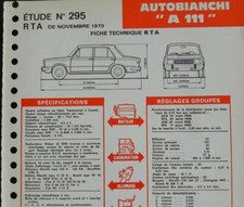 Revue technique Autobianchi A111