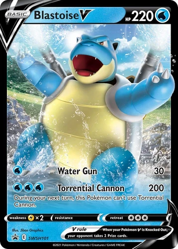 Blastoise V SWSH101 SWSH: Sword & Shield Promo Cards