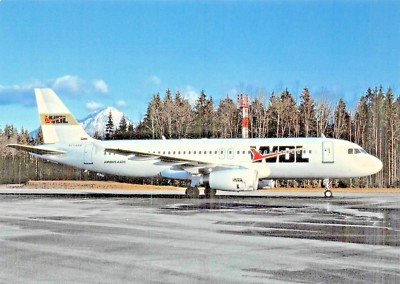AIRBUS INDUSTRIE A320-231 SL-AAB c/n 113 Ljubljana LJU 2/93  Airplane Postcard