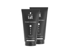 TAFT Gel Power Invisible 150ml, 2x 150ml, 2er Pack, mega starker Halt