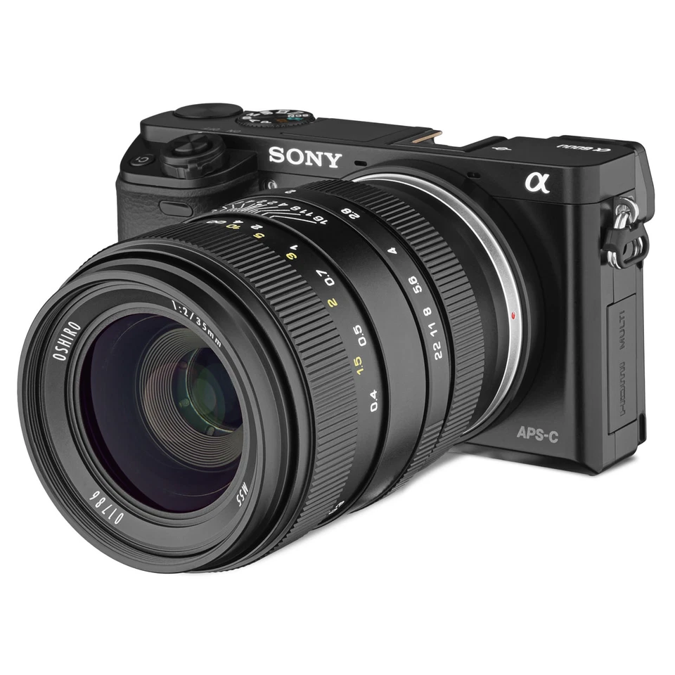 Lente Oshiro 35 mm F/2 para Sony FE E-Mount a9 a7r a7s a7 a6500 a6300 a6000 a5100 Foto 4 de 4