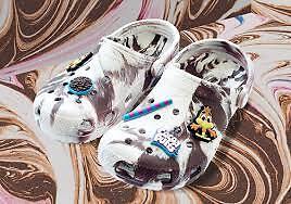 coco Crocs Kid's Cocoa Puffs Classic Clog White/Brown 207928-0FW