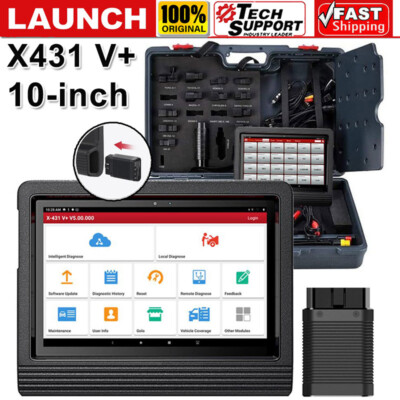 Bidirectional Scan Tool LAUNCH X431 V+ 4.0 Pro Car Diagnostic Scanner Key Coding