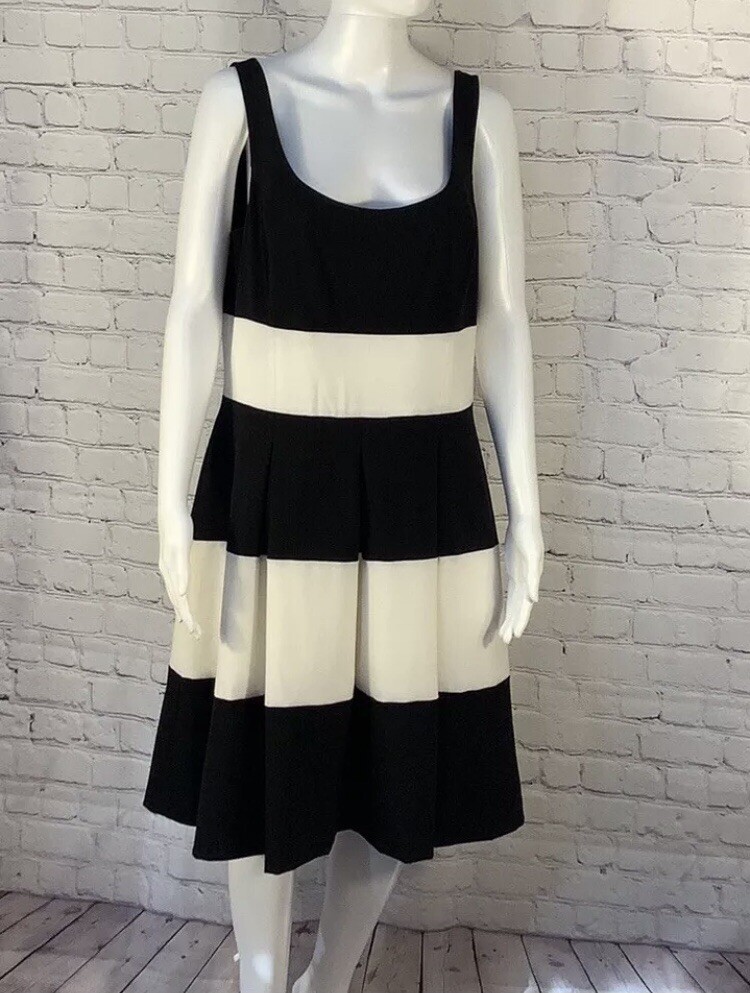 ralph lauren black and white striped dress Eldred Striped Cotton Day Dress