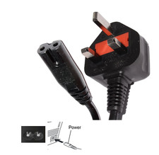Mains AC Power Cable Lead UK plug for Yamaha MusicCast 20 WX-021 Wireless Speake
