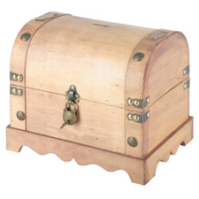 Schatztruhe Schatzkiste mit Schloss Aufbewahrungsbox Holzkiste Piratenkiste Box