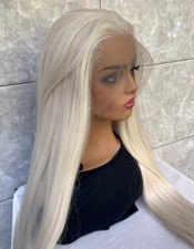 Women Blonde 13x4 Synthetic Lace Front Wig for Women Pre Plucked Hairline Soft