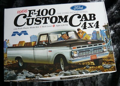 Moebius Models 1966 1:25 Ford F-100 Custom Cab 4x4, ungebaut, komplett