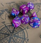 ✨Twilight Nebula 7 Dice Set Poly RPG DnD Dungeons Dragons AD&D Pathfinder d20✨
