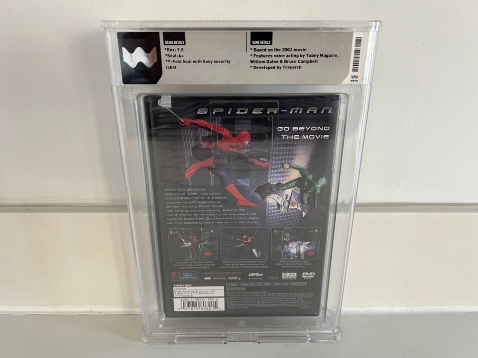 Spider-Man (PS2, Playstation 2) WATA 9.8 A+ New Sealed CGC VGA 1st Print! - Image 2 of 4