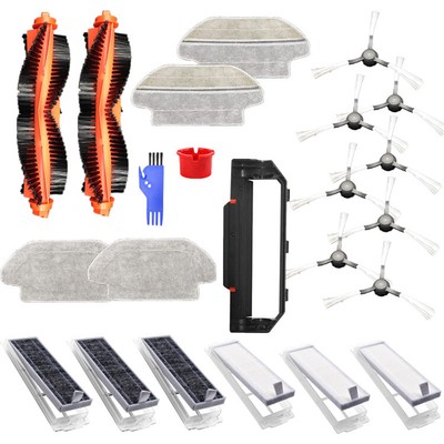 23pcs/Set Vacuum Roller Brush Rag Filters Cleaning Spare For Viomi V2 V-RVCLM21B