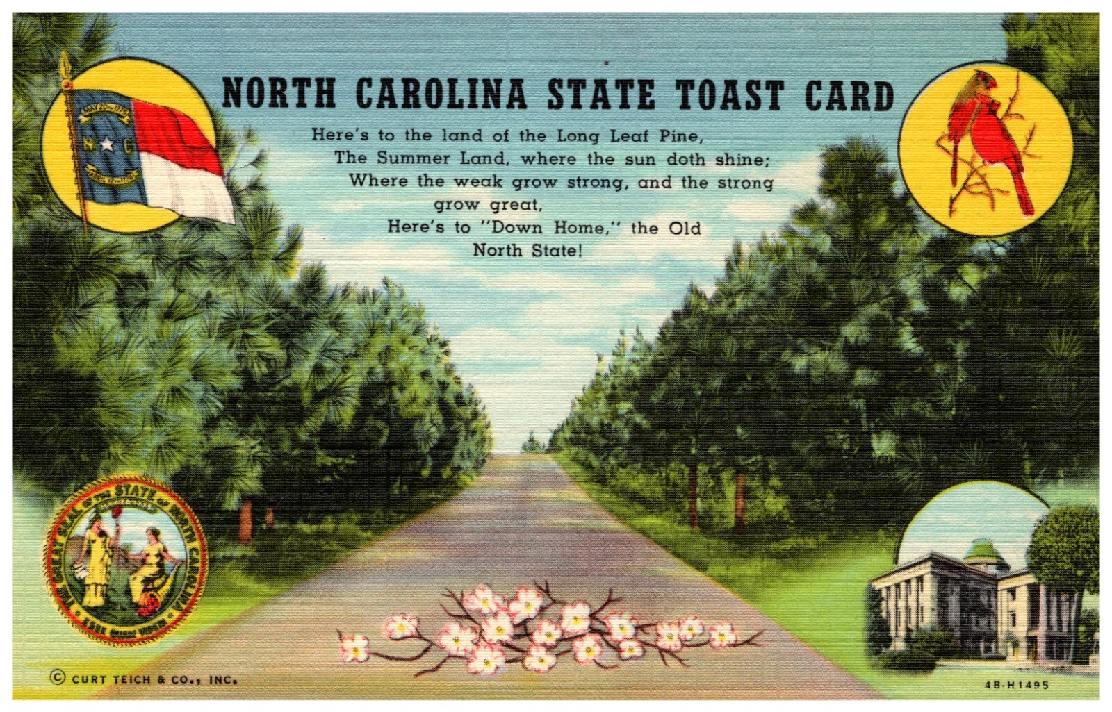 Postcard North Carolina State Toast Card eBay