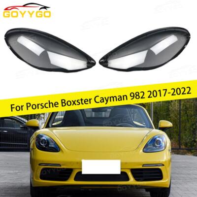Klar Scheinwerferglas Linsen Abdeckung Für Porsche Boxster Cayman 982 2017-2022