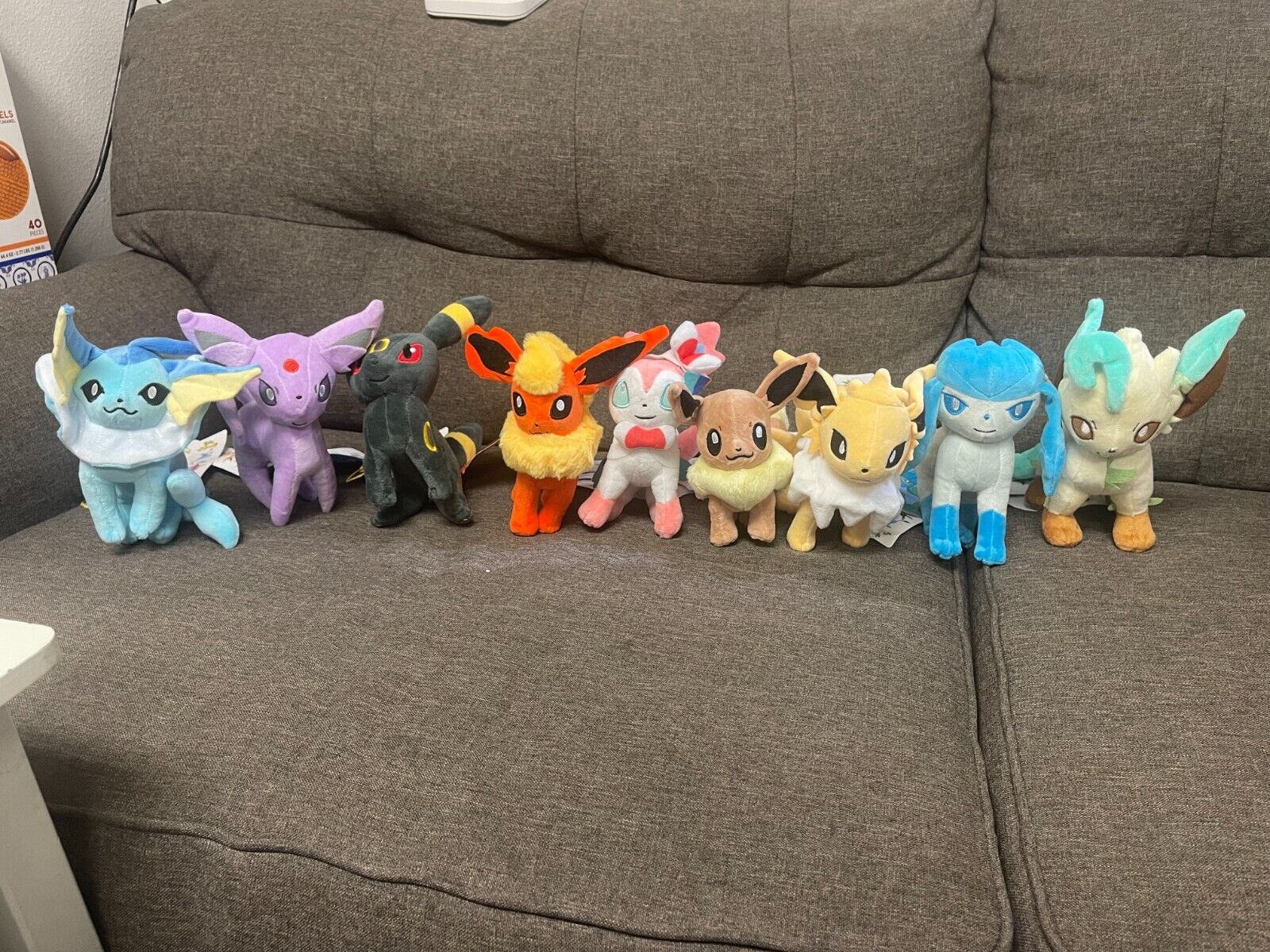 pocketman PCS Eevee Evolutions Plush Set of 9 - Limited Edition Plushie Set