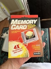 MEMORY CARD PLUS Memory Card w/ 4 slots - red label for Nintendo 64 N64