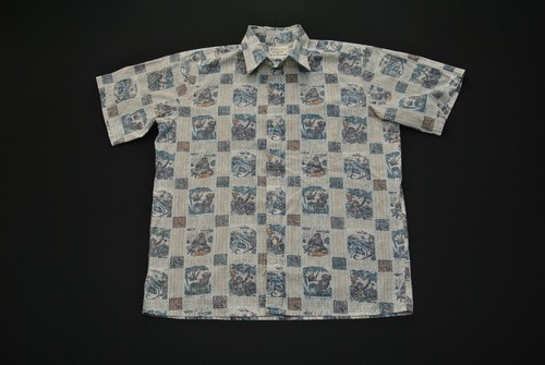 VTG Reyn Spooner Hawaiian Aloha Shirt Large L Dietrich Varez Island Fish 10222s - 第 1/5 張圖片