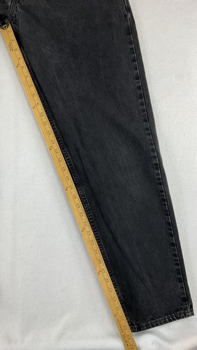 Vtg. Levis 560 Jeans 34x36 Black Made In USA Loose Fit Tapered Leg 90s Y2K 1999 - Picture 2 of 17