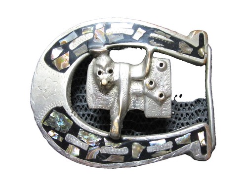 Porcupine Quills in Resin Handmade Vintage Belt Buckle | eBay display picture 3
