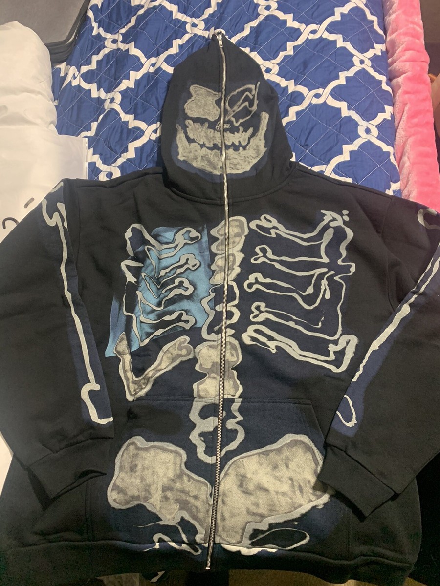 Travis Scott x Fragment Skeleton Graffiti Hoodie - SIZE XXL *IN