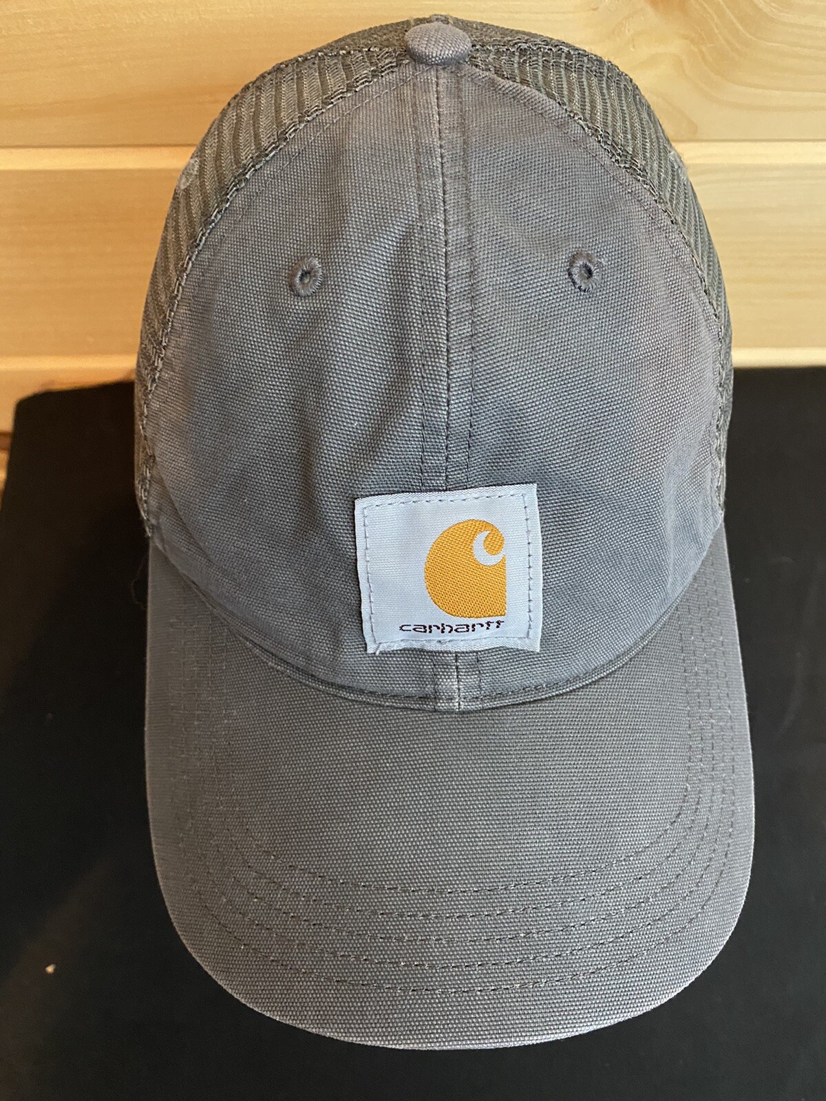 Carhartt Logo Trucker Baseball Cap Hat Snapback Gray … Gem