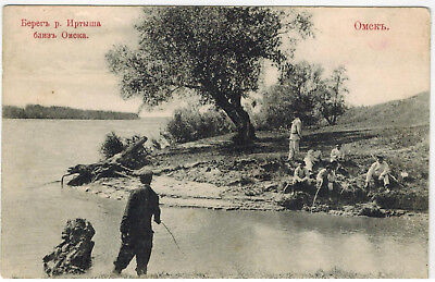 Fishermen at Irtysh River, Omsk Area, Russian Siberia, 1910s | eBay